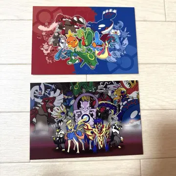 포켓몬 뮤츠 자시안 엽서 전설의 포켓몬 호연지방