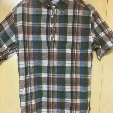 DENIM 구 드님 신즈기 반팔 버튼 다운 셔츠 L SHINS