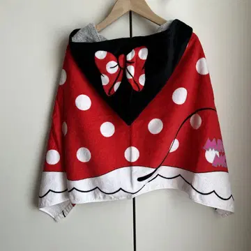 디즈니 Disney 미니 마우스 디즈니 리조트 후드 부착 타월
