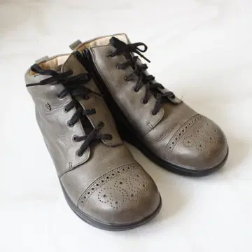Finn Comfort 가죽 부츠 23.7cm 레이스업