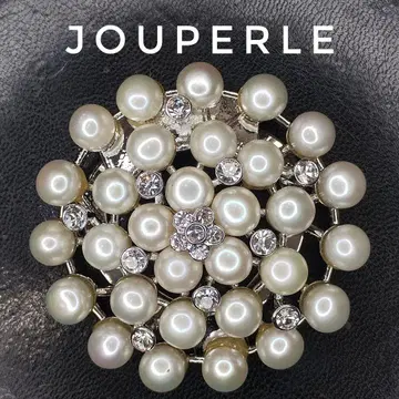 JOUPERLE 펄 크리스탈 브로치