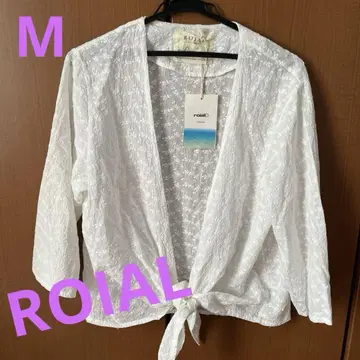 ROIAL 로이알 볼레로 화이트 꽃무늬 M