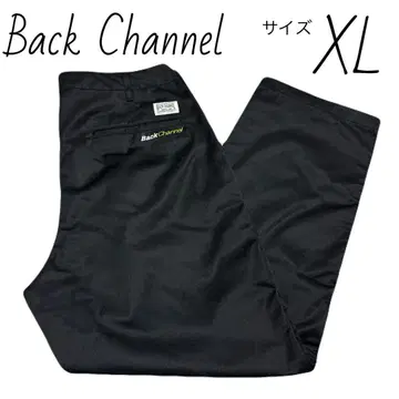 백 채널 Back Channel 와이드 치노 팬츠 XL 블랙