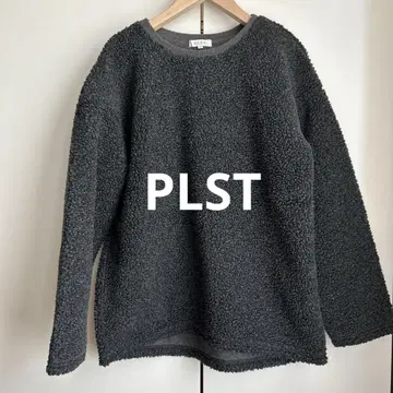PLST 플라스테 보아 플리스 풀오버 상의 트레이닝복 구제 의류