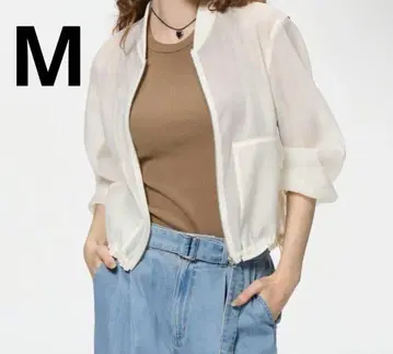 이번 시즌 지유 시어 블루종 M 사이즈 시착만 한 상품 새상품급 GU