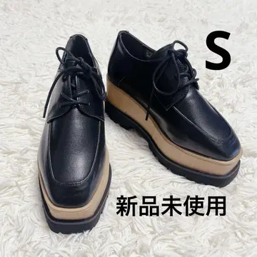 NUOVO 우드힐 옥스퍼드 슈즈 통굽 신발 블랙 S
