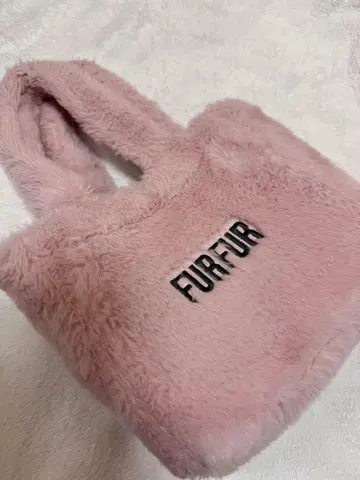 furfur 에코 토트백 핑크 퍼퍼 숄더백