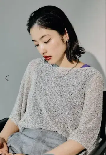 LEPSIM 5 게이지 메쉬 풀오버 SS