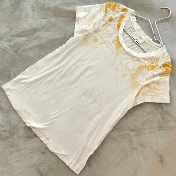 3.1 Phillip Lim 시어 티셔츠 화이트 꽃무늬 사이즈 S