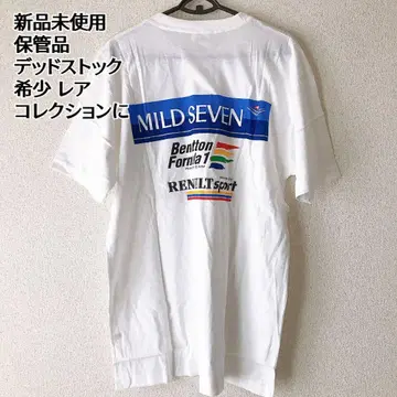 새상품 90년대 베네통 MILDSEVEN 마일드세븐 레이싱 티셔츠
