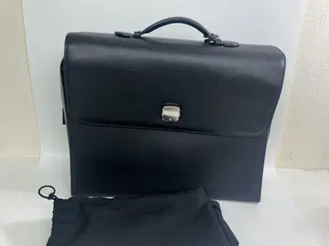 dunhill 브리프 케이스 비즈니스 백 블랙 가죽