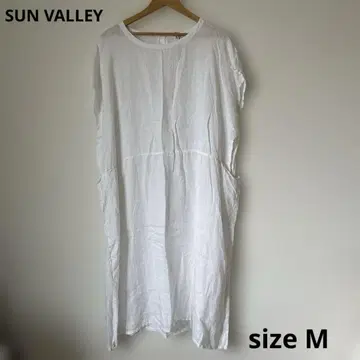 [새상품급] 키65 SUN VALLEY 반팔 원피스 sizeM 화이트