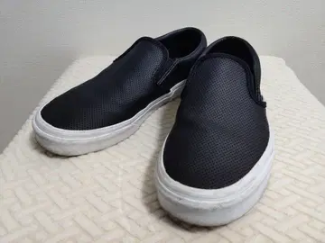 VANS(반스) 가죽 슬립온 블랙 26cm