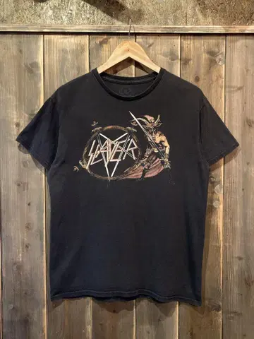 Slayer 그래픽 프린트 티셔츠 블랙