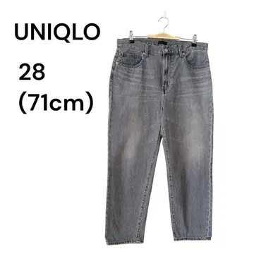 유니클로 UNIQLO JEANS 블랙 데님 청바지 28인치 71cm