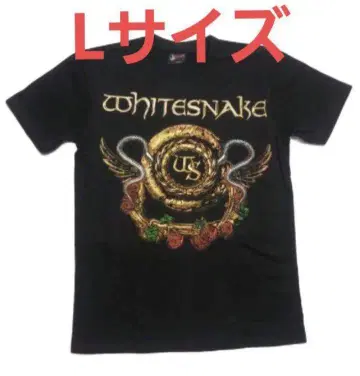 밴딩 티셔츠 WHITE SNAKE 화이트 스네이크 L 사이즈
