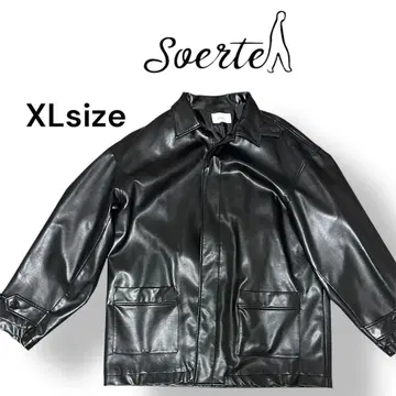 soerte(소에르테) 블랙 가죽 XL 자켓