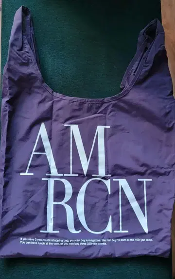 Americana 아메리카나 AMRCN 로고 에코백 퍼플