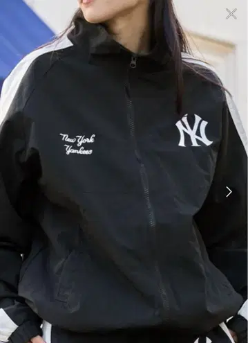 MLB New York Yankees 집업 자켓 블랙