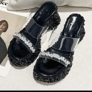 통굽 비쥬 샌들 클리어 샌들 에스페란자 스나이델