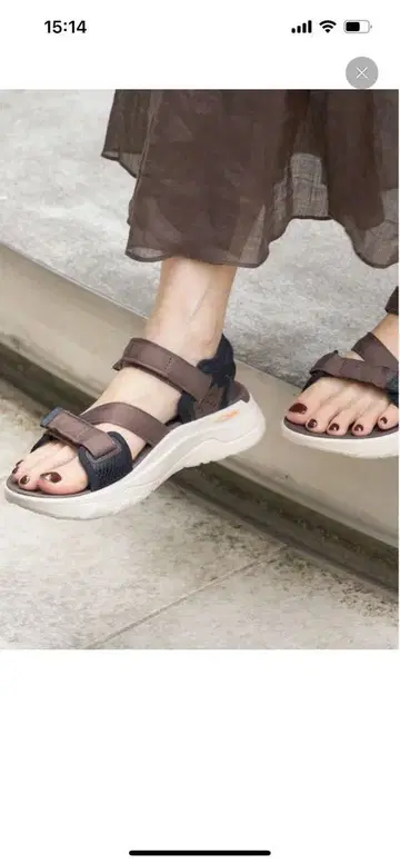 IENA Teva 별주 ZYMIC 샌들 브라운 23cm