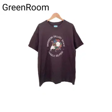 GreenRoom 애니멀 티셔츠 프린트 돌고래 여성용 둥근넥 반팔