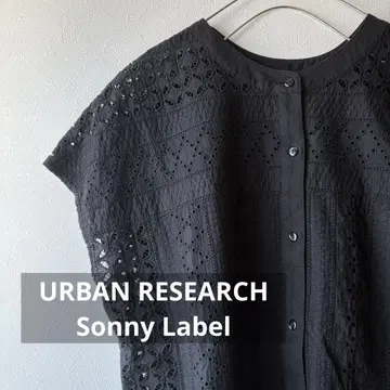 Sonny Label 밴드 카라 코튼 레이스 셔츠 자수