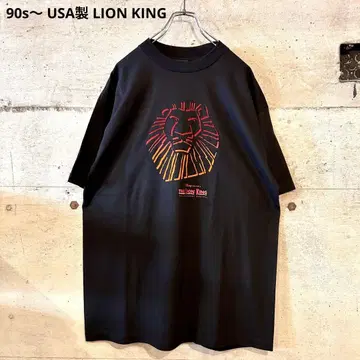 90년대~ USA제 LION KING 라이온 킹 티셔츠 디즈니