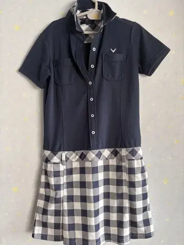 Callaway 체크 무늬 폴로 원피스 M 사이즈
