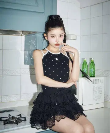 darich 파이핑 도트 아메스리 상의