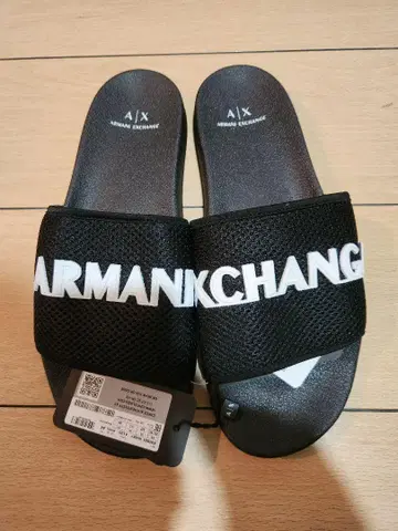 ARMANI EXCHANGE 슬라이드 샌들 사이즈 44 블랙