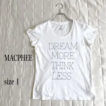 MACPHEE 맥피 화이트 티셔츠 size 1