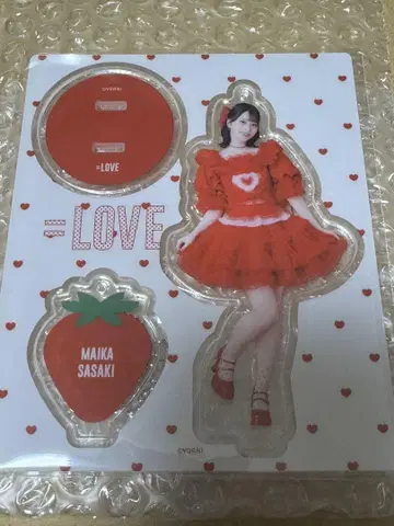 =LOVE 이코러브 사사키 마이카 아크릴 스탠드 키링