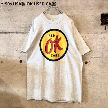 ~90s USA제 OK USEDCARS 티셔츠 기업 프룻 오브 더 룸