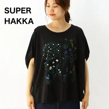 SUPER HAKKA * 봄의 들판 프린트 돌먼 티셔츠