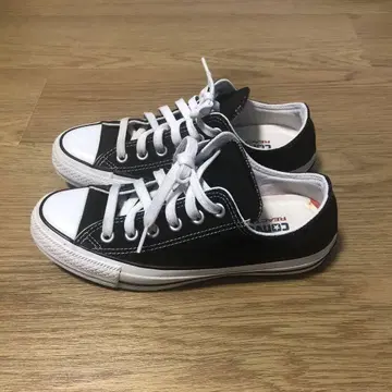 CONVERSE 블랙 로우 컷 스니커즈 US11 23.5