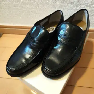 마렐리 블랙 가죽 로퍼 비즈니스 슈즈