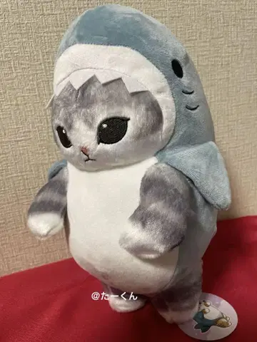 mofusand 상어 냥 BIG 봉제 인형 ~잘 서 있을 수 있어요~