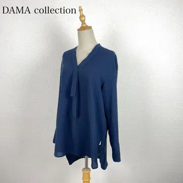 DAMA collection 시어 블라우스 네이비