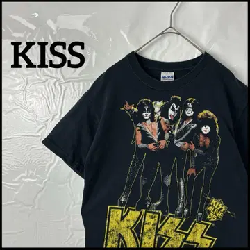 밴딩 티셔츠 Kiss 키스 라이브 투어 티셔츠 GILDAN 빈티지 90s