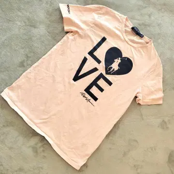 Pink Pony RALPH LAUREN 빅 프린트 티셔츠 핑크