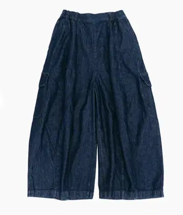 nest Robe 코튼 데님 배럴 팬츠