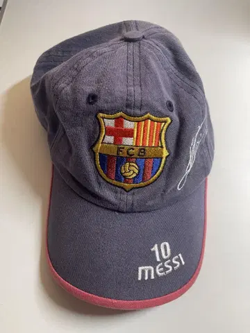 FC Barcelona Messi 사인 포함 캡