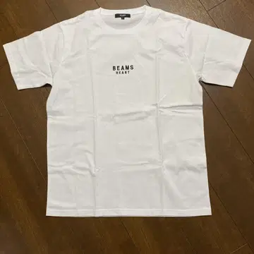 남성용 BEAMS HEART 화이트 티셔츠 L