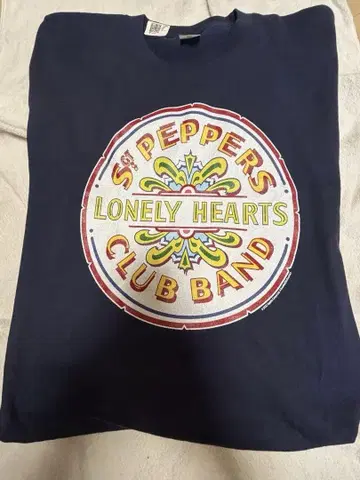 비틀즈 티셔츠/Sgt. Pepper's/네이비/2XL