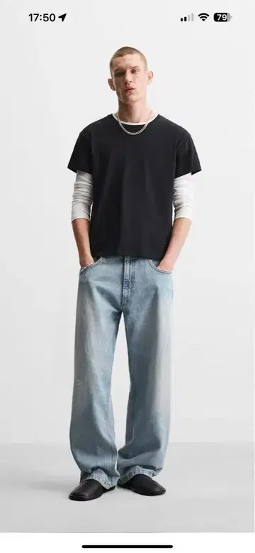 ZARA 배기 데님