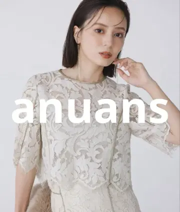 거의 미사용 anuans 반팔 블라우스 FREE 베이지 여성용