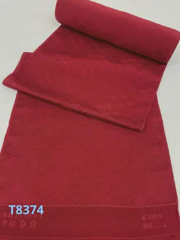코트지 엠보싱 직물 문양 무지 주색 다홍색 순수 실크 옷감