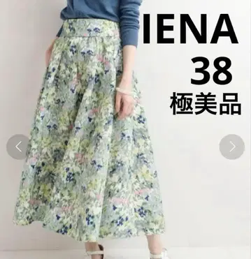 [컨디션 최상] IENA 흐릿한 플라워 개더 스커트 M 사이즈 38