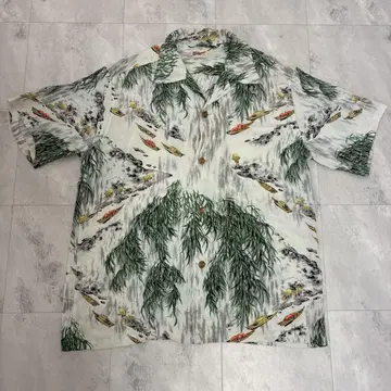 SUN SURF 알로하 셔츠 145) GREEN No.SS32713